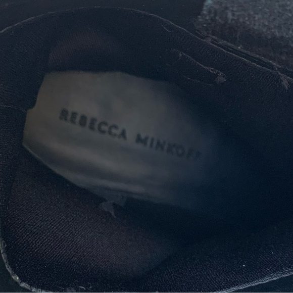 Rebecca Minkoff Chasidy Black Suede Pull On Booties Ankle Boots - Picture 8 of 11